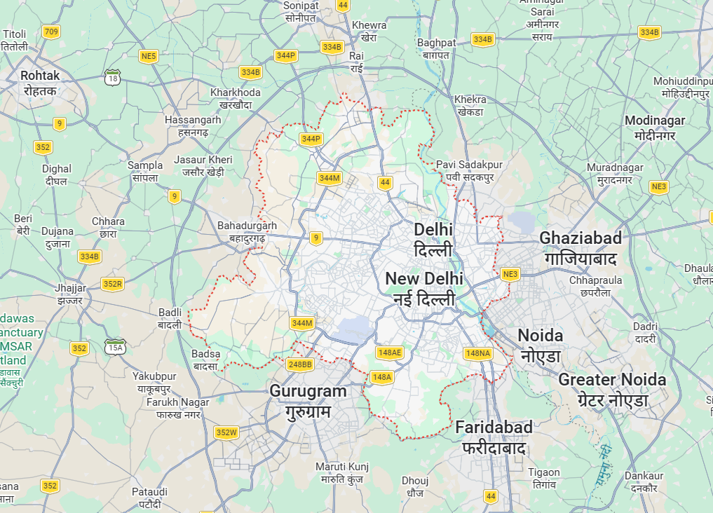 Delhi Map